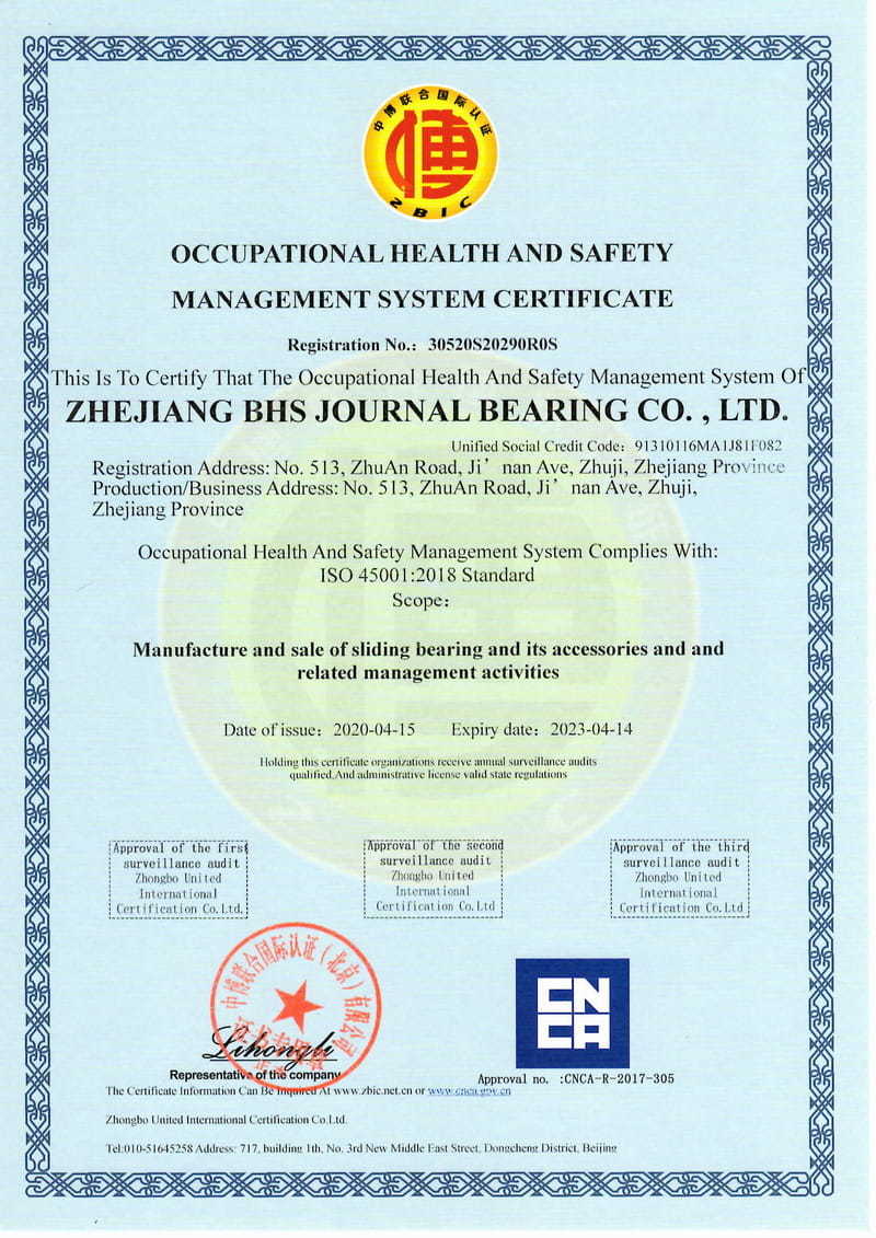 ISO 45001-20018 certifikat