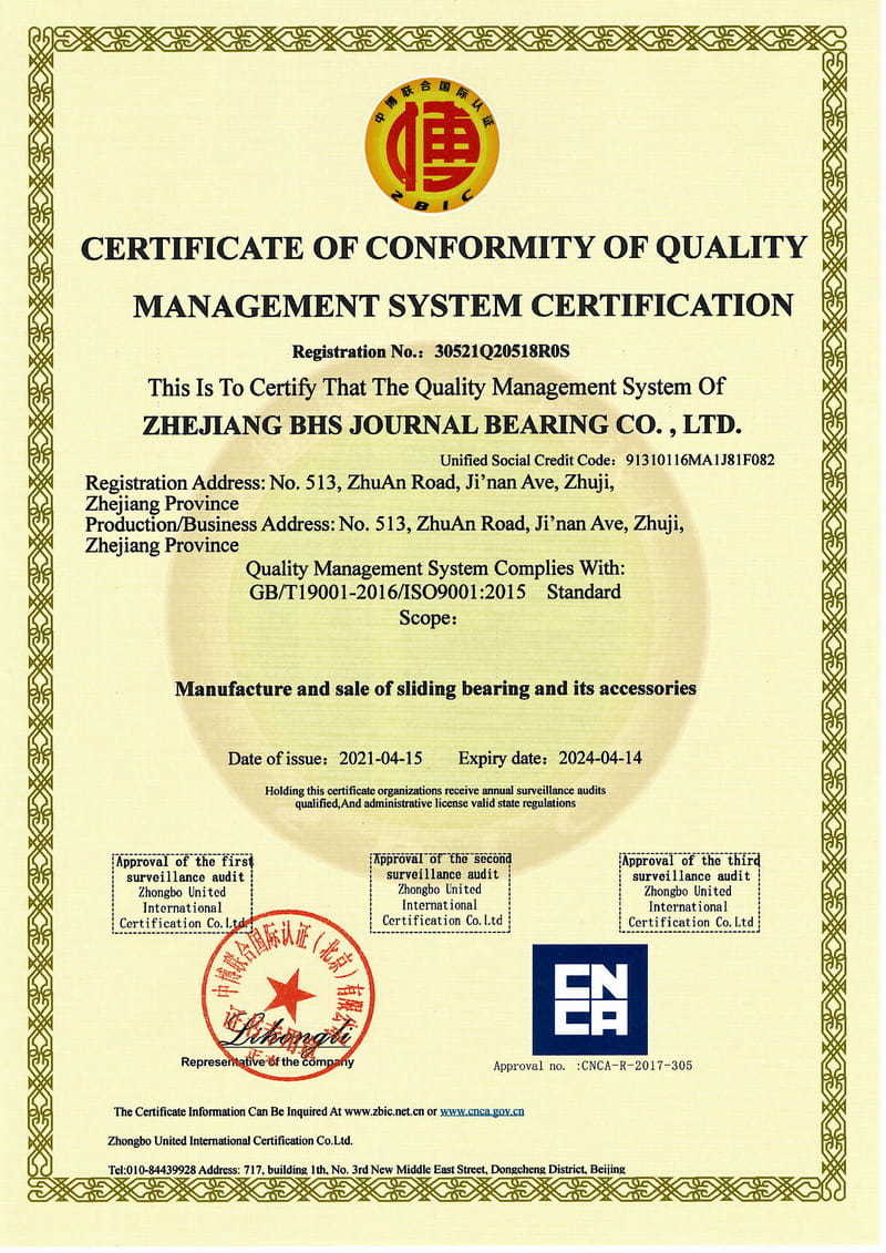 ISO9001-2015 certifikat